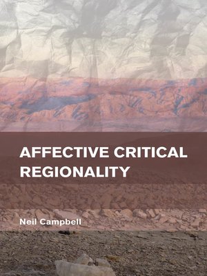 cover image of Affective Critical Regionality